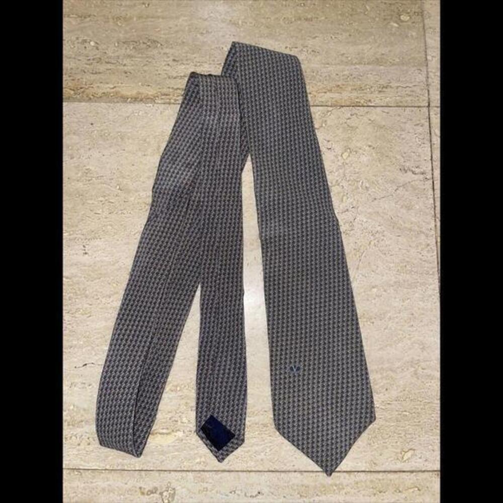 Valentino geometric cravatte skinny Tie